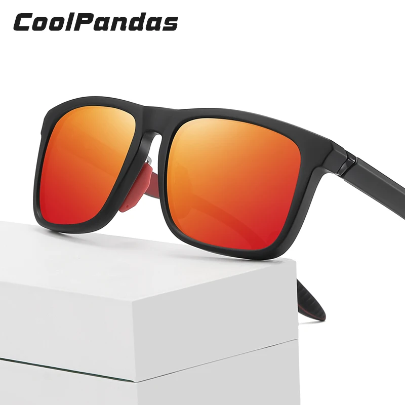 CoolPandas erkek Polarize Güneş Gözlüğü Balıkçılık Ultralight Ayna UV Engelleme güneş gözlüğü Kadın Spor Kare güneş gözlüğü gafas Görüntü 1
