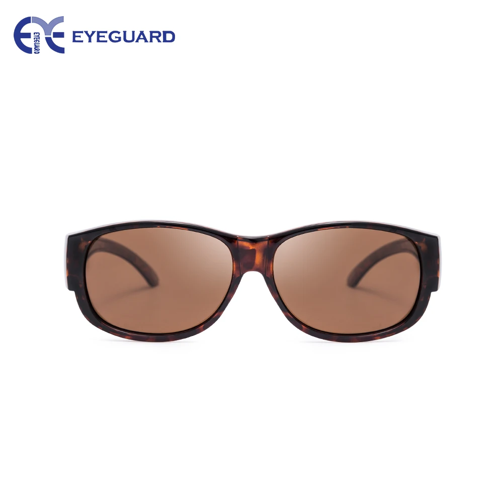 EYEGUARD Lady Moda Güneş Gözlüğü Oval Dikdörtgen Polarize Gözlük Kadınlar Üzerinde Fit Görüntü 2