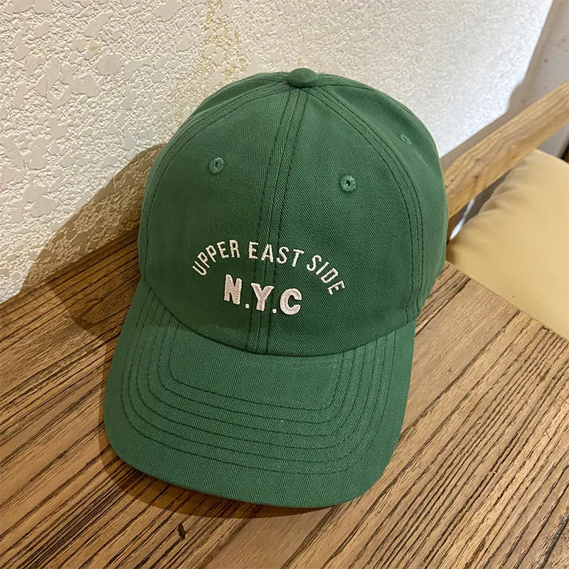 Ünlü Marka NYC Mektup beyzbol şapkası Erkekler Dokuma Pamuk Vizör güneş şapkaları Snapback Kpop Hip-Hop erkek beyzbol şapkası Casquette Homme Görüntü 4