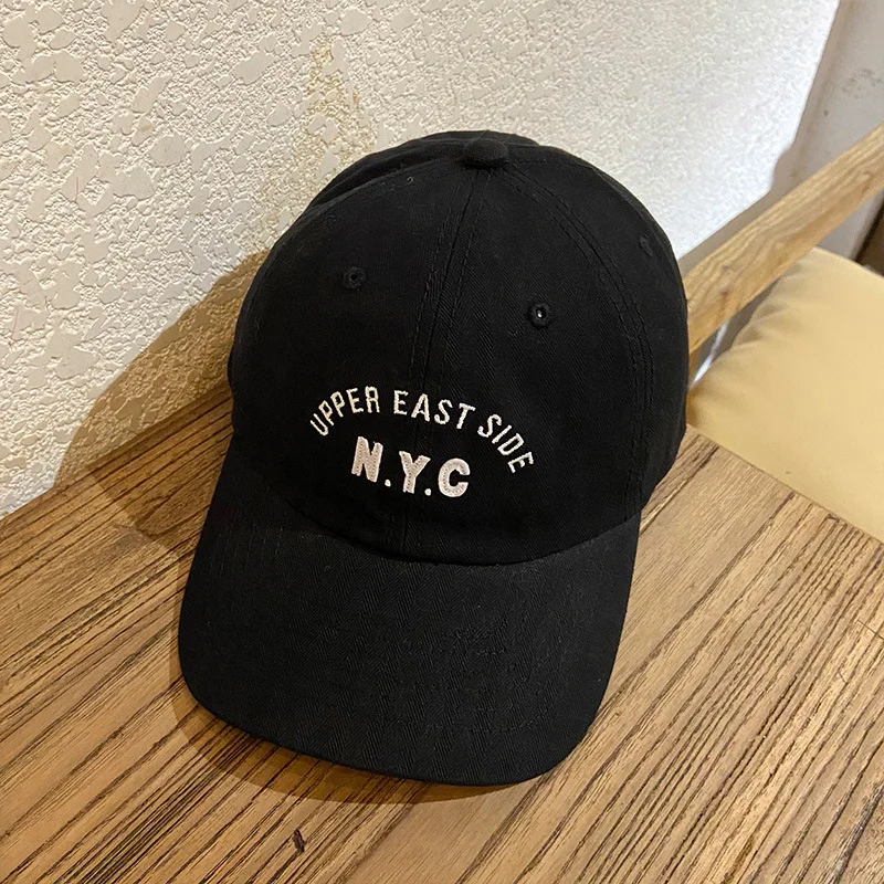 Ünlü Marka NYC Mektup beyzbol şapkası Erkekler Dokuma Pamuk Vizör güneş şapkaları Snapback Kpop Hip-Hop erkek beyzbol şapkası Casquette Homme Görüntü 5
