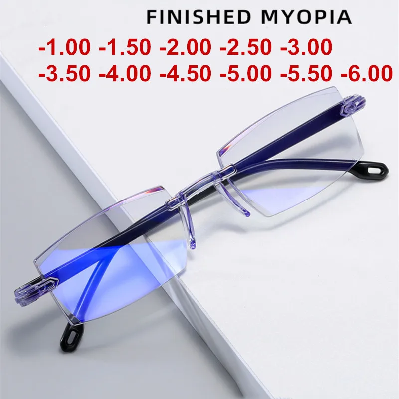 Erkekler Miyopi Gözlük Moda Kadın Erkek Optik Anti mavi ışık reçete gözlük gözlük miyopi-1.0 - 1.5-2.0 İla-4.0 Görüntü 4