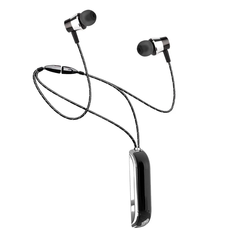 D24 Yeni Bluetooth Kulaklık kablosuz kulaklıklar Hifi Boyun Bandı Kulaklıklar Müzik Çalma Ses Kontrolü için Mic İle Spor Görüntü 1