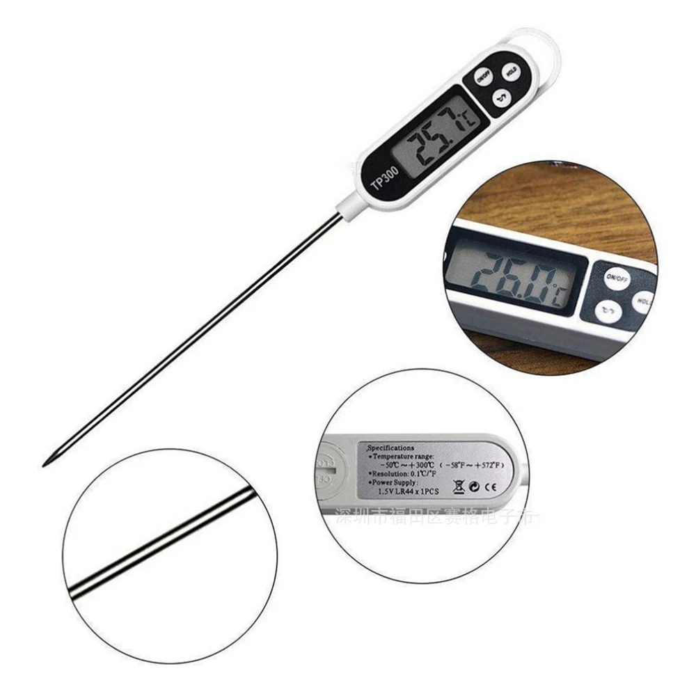 Gıda Termometre mutfak termometresi BARBEKÜ Elektronik fırın termometresi Et Su Süt Pişirme gıda sondası mutfak gereçleri Görüntü 3