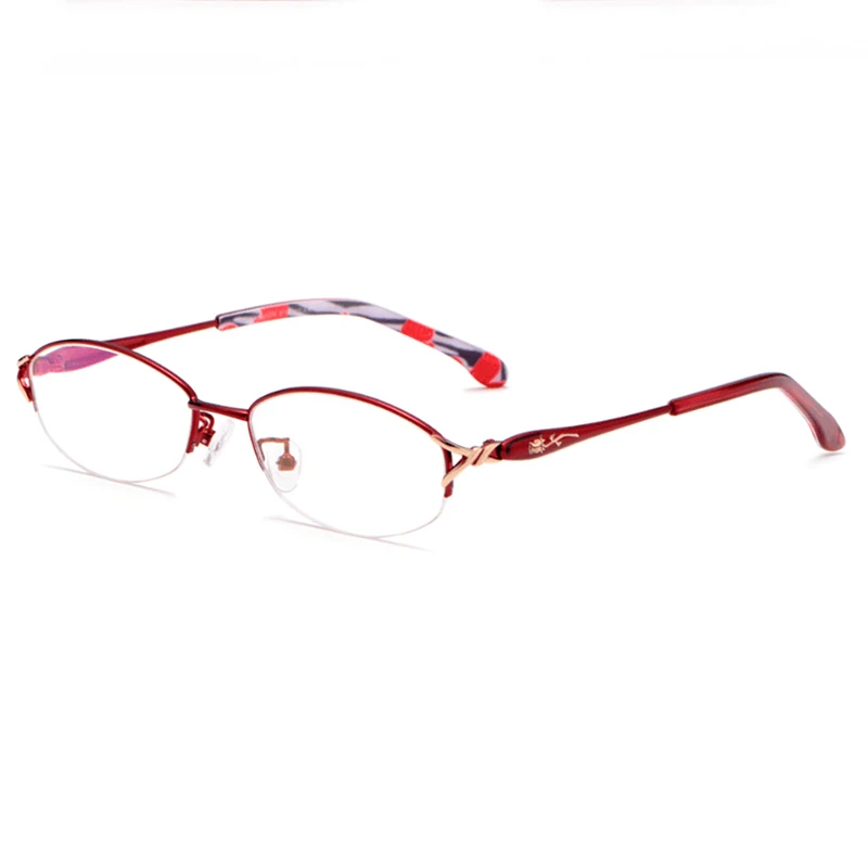 Reven Jate Yarım F3032 Çerçevesiz Gözlük Çerçevesi Optik Yarı Jant Gözlük Çerçevesi kadın Gözlük Kadın Armacao Oculos Görüntü 1