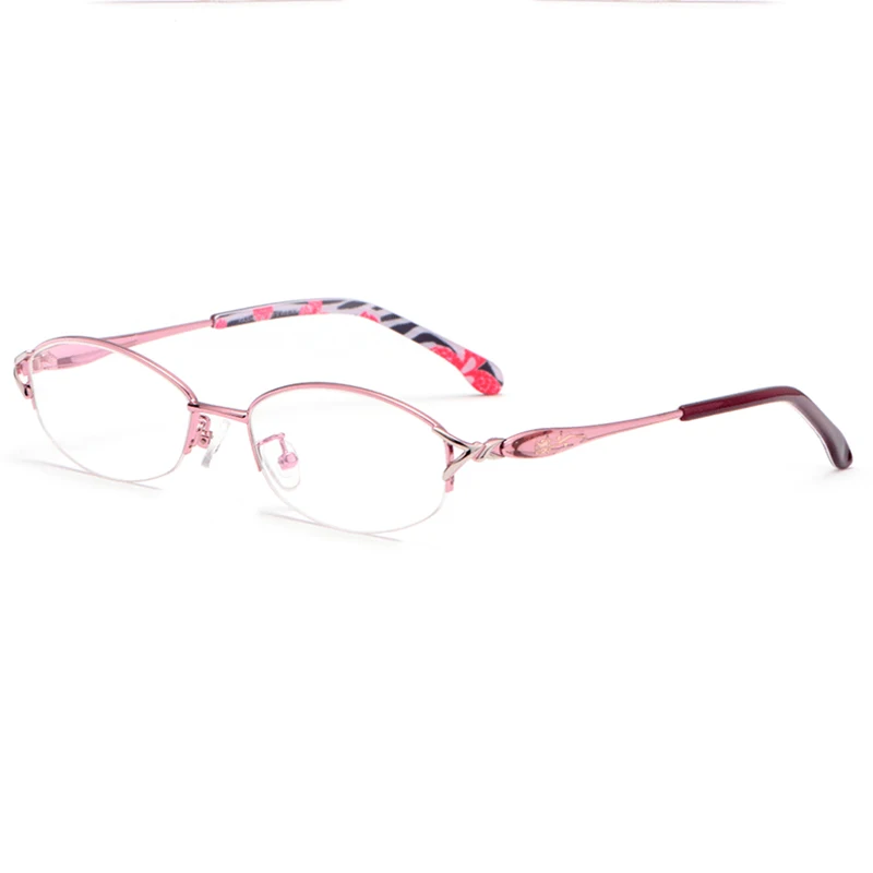 Reven Jate Yarım F3032 Çerçevesiz Gözlük Çerçevesi Optik Yarı Jant Gözlük Çerçevesi kadın Gözlük Kadın Armacao Oculos Görüntü 2