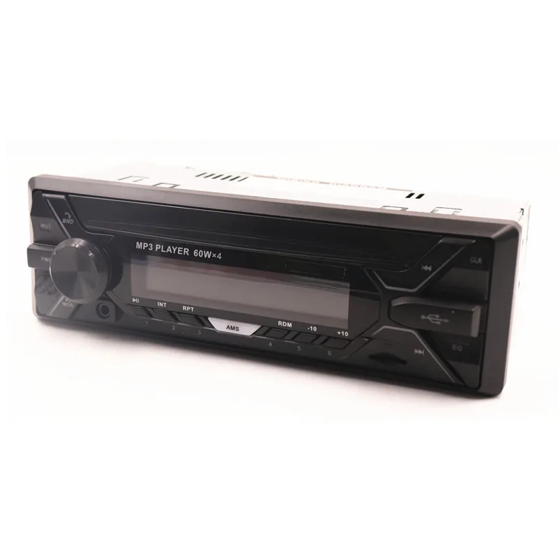 Araba Radyo Ses 1din Bluetooth Stereo MP3 Çalar FM Alıcı 1 DİN 12V 60wx4 renkli ışıklar İle AUX / USB / TF Kart Dash Kiti Görüntü 2