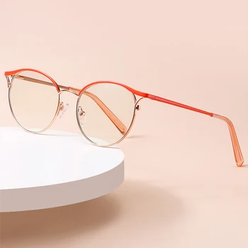Kadınlar Yeni 2022 Mavi ışık engelleme Gözlük Çerçevesi Tarifi Optik Gözlük Kadın Gözlük Reçete Kadın Alaşım Moda