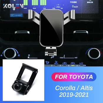 Araba cep telefonu tutacağı Toyota Corolla Altis 2019 İçin 2020 2021 Otomatik Yerçekimi GPS standı Özel Montaj Hava Firar Navigasyon Braketi