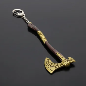 oyun God of War 4 anahtarlık Kratos Leviathan Balta şekli takı hediye Erkekler Anahtarlık Biblo Hediye Anahtar Zincirleri Anahtarlık