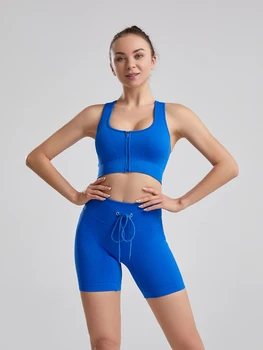 SALSPOR İki Parçalı Set Kadın Yaz Takım Elbise Kadın Spor Seti Yüksek Belli Şort Spor Tayt Kadın kıyafeti