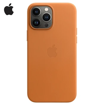 Orijinal Apple Magsafe Deri Manyetik Kılıf iPhone 12 13 Pro Max 13 Mini Kılıf Kablosuz Şarj Damla Koruyun kapak
