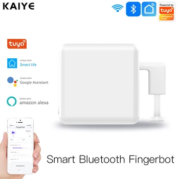Tuya Akıllı Bluetooth uyumlu Fingerbot Anahtarı Düğmesi İtici Uzaktan Kumanda Akıllı Yaşam App Ve Ses Kontrolü Alexa, Google