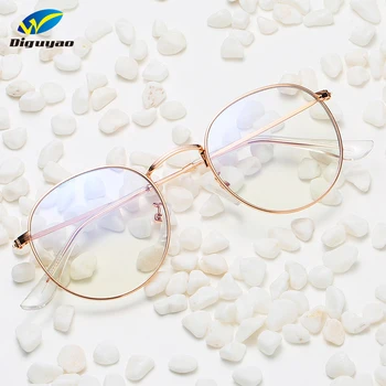 Yeni stil yuvarlak çerçeve gözlük kadın 2021 lüks marka tasarımcısı moda erkek gözlük bayanlar temizle düz ayna Satılık! \ Kadın Gözlükleri - Korkmazambalaj.com.tr 11