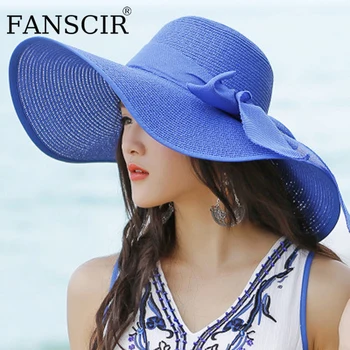 Güneş şapkası kadınlar İçin Büyük Brim Disket Şapka Açık plaj şapkası Katlanabilir Yaz UV Koruma Seyahat Rahat Kapaklar Kadın Chapéu Feminino