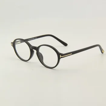 TOM Marka Vintage Yuvarlak Asetat Gözlük Çerçeve Kadın Erkek Miyopi Optik Gözlük Lüks Reçete Gözlük Çerçeveleri TF5409