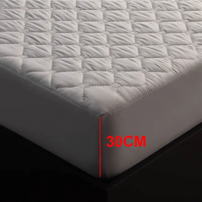 Su geçirmez kalınlaşmak pamuk yatak örtüsü lastikli çarşaf için Bebek yatak ıslatma Yaşlı bakımı yatak örtüsü Daha İyi korumak yatak Görüntü 2