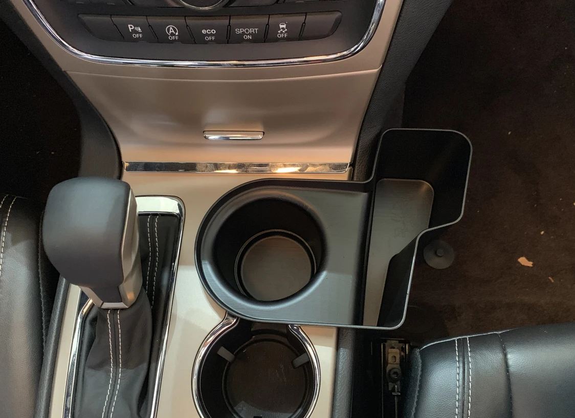Jeep Grand Cherokee 2011-2020 için Vites saklama kutusu Organizatör telefon tutucu bozuk para tepsisi Araba İç Aksesuarları ABS Siyah Görüntü 5