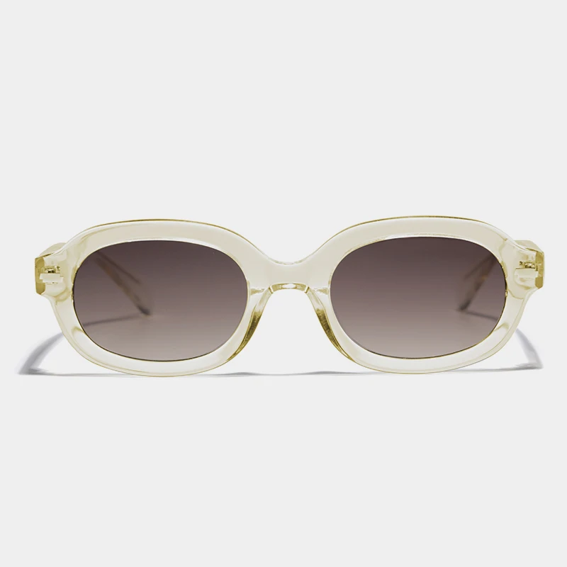 2022 Moda Asetat Güneş kadınlar Vintage Oval Gözlük UV400 Lüks Marka Erkek Kadın açık güneş gözlüğü Görüntü 4