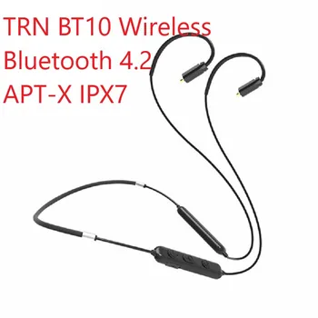 Yeni TRN BT10 kablosuz bluetooth 4.2 APT-X IPX7 Su Geçirmez Kablo HIFI Kulaklık 2PIN / MMCX için Kullanın V10 V20 V80 Yinyoo HQ5 HQ6 HQ8 2