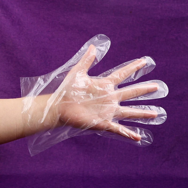 Çocuklar İçin tek kullanımlık eldivenler, 100 ADET Plastik Eldiven Dayanıklı ve Lateks İçermeyen Ev Güvenli Eldivenler Tüm Çocuklar İçin Mükemmel Aktivite Görüntü 3