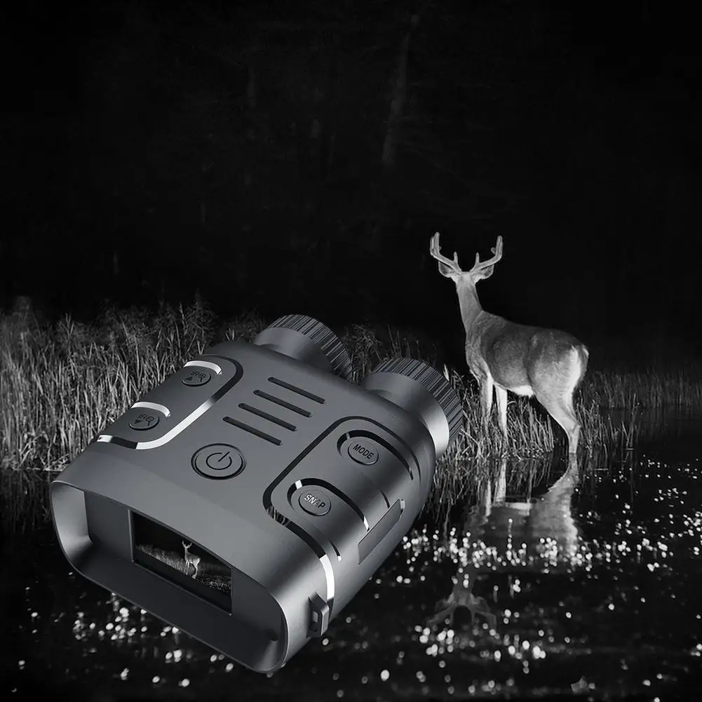 R18 Gece Görüş Dürbün Cihazı 1080P Kızılötesi 5X Dijital Zoom Gündüz Gece Kullanımı Fotoğraf Video Açık Avcılık Botla Görüntü 3