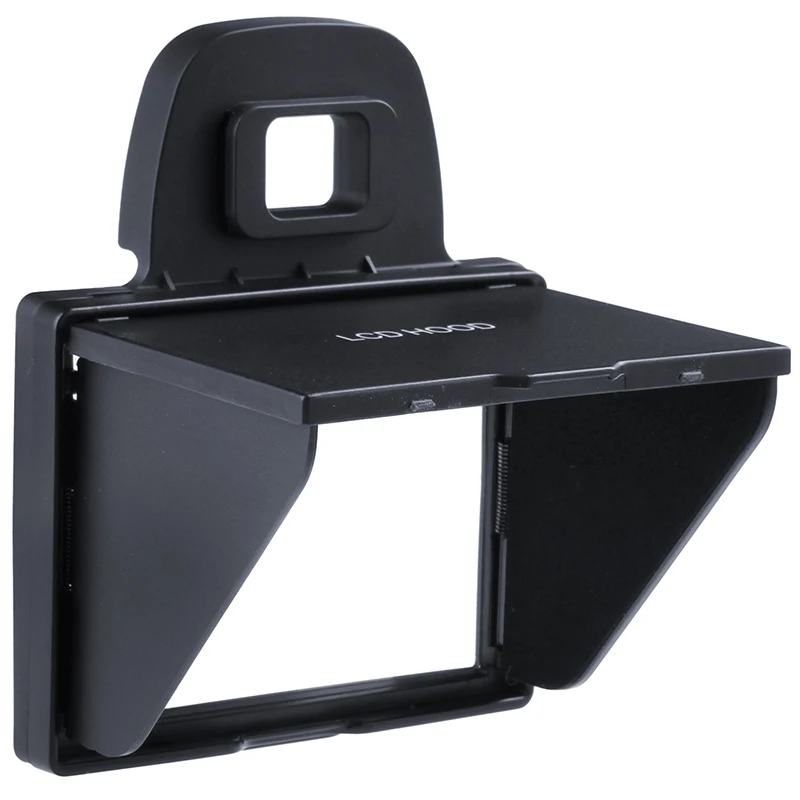 2in1 LCD Ekran Koruyucu Pop-up Güneş Gölge Hood Kapak için Nikon D7100 D7200 Görüntü 3