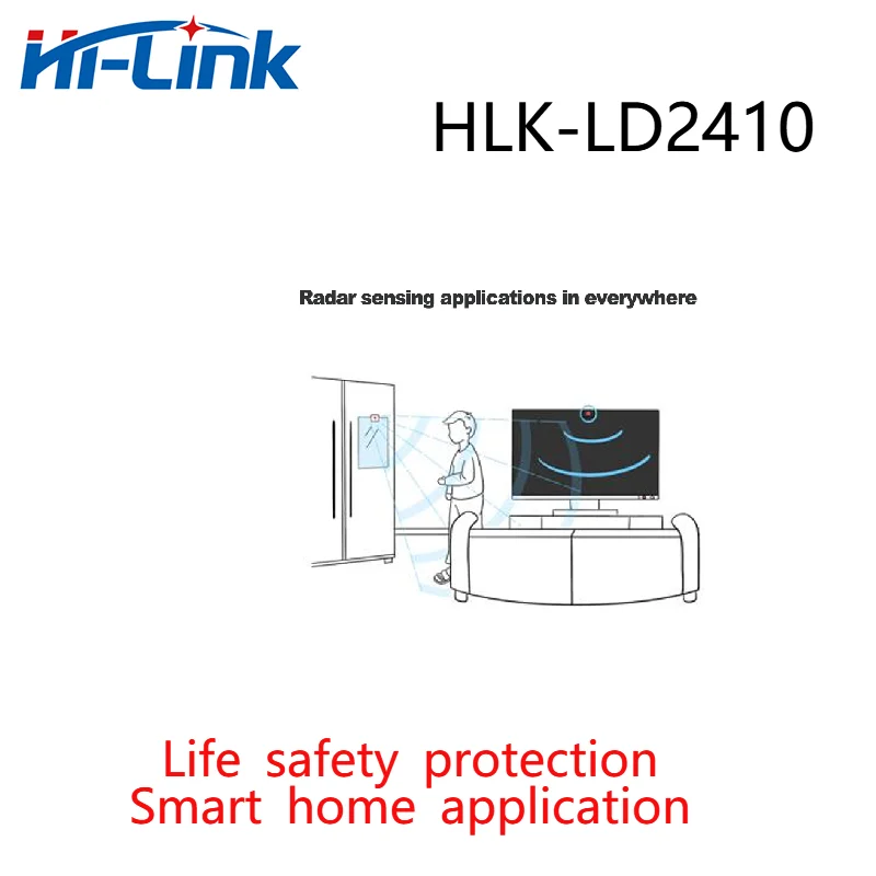 Ücretsiz Kargo HLK-LD2410 yüksek hassasiyetli 24GHz insan varlığı durumu algılama modülü Görüntü 3