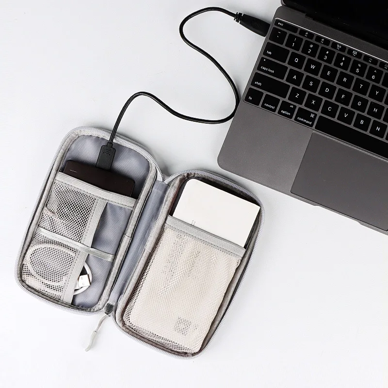 Darbeye dayanıklı Su Geçirmez Seyahat Kablosu Gadget saklama çantası USB Veri Organizatör Kulaklık Tel Kılıfları Elektronik Aksesuarları Çantası Görüntü 2