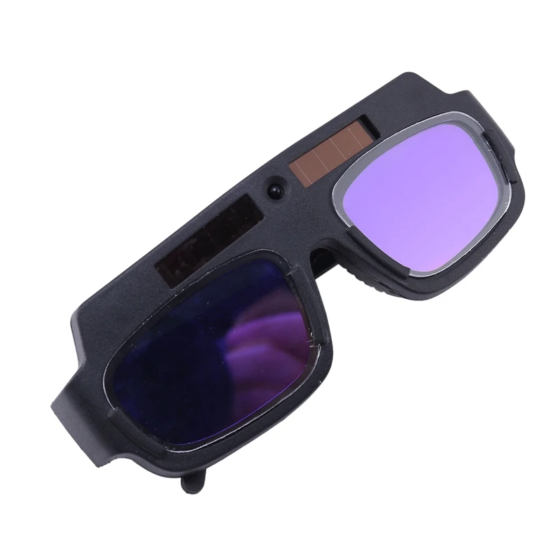 1 adet Güneş Enerjili Otomatik Kararan Kaynak Maskesi Kask Gözlük Kaynakçı Gözlük Ark Anti-şok Lens Göz Koruması İçin Görüntü 2