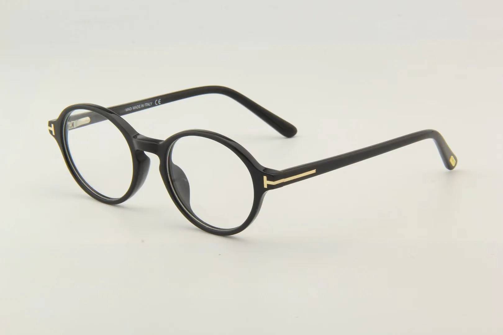 TOM Marka Vintage Yuvarlak Asetat Gözlük Çerçeve Kadın Erkek Miyopi Optik Gözlük Lüks Reçete Gözlük Çerçeveleri TF5409 Görüntü 1