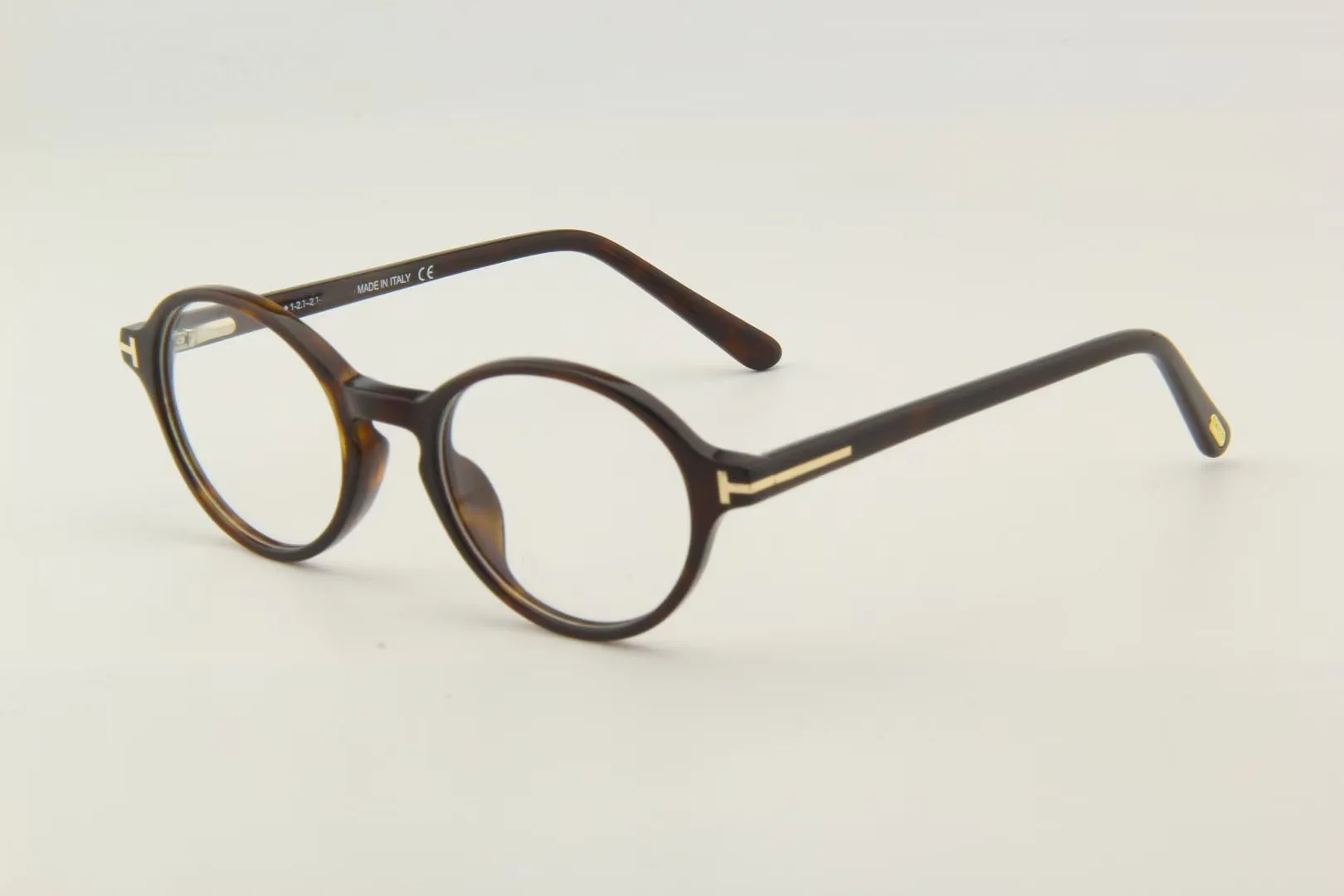 TOM Marka Vintage Yuvarlak Asetat Gözlük Çerçeve Kadın Erkek Miyopi Optik Gözlük Lüks Reçete Gözlük Çerçeveleri TF5409 Görüntü 2