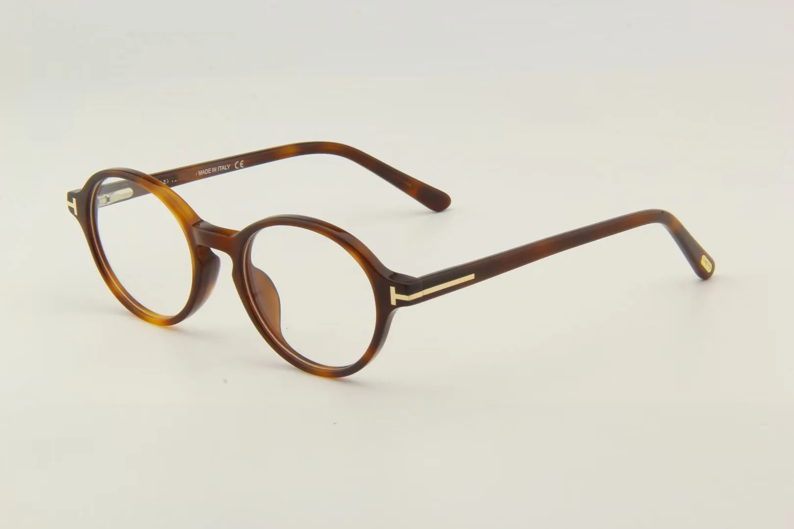 TOM Marka Vintage Yuvarlak Asetat Gözlük Çerçeve Kadın Erkek Miyopi Optik Gözlük Lüks Reçete Gözlük Çerçeveleri TF5409 Görüntü 3