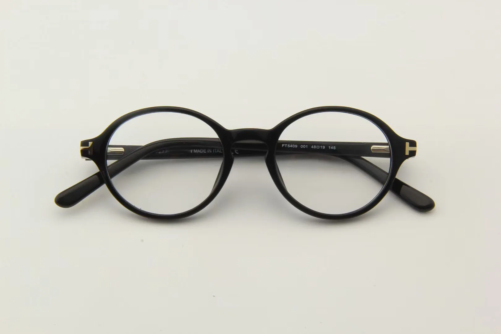 TOM Marka Vintage Yuvarlak Asetat Gözlük Çerçeve Kadın Erkek Miyopi Optik Gözlük Lüks Reçete Gözlük Çerçeveleri TF5409 Görüntü 4